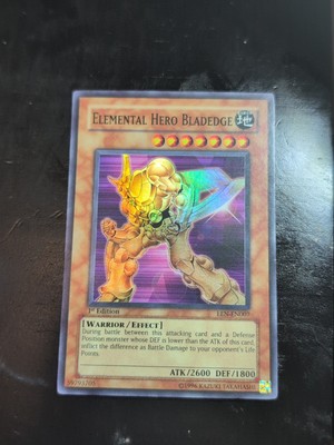 Yu-Gi-Oh Elemental Hero Bladedge EEN-EN007 Super Rare NM 1st Edition-image