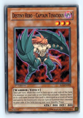 Yu-Gi-Oh Destiny Hero #EOJ-EN002 Enemy of Justice tcg LP-image