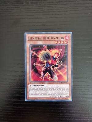 Elemental HERO Blazeman - Yugioh Hero Deck 1st Ed. Card - LEHD-ENA16 - NM/MT-image