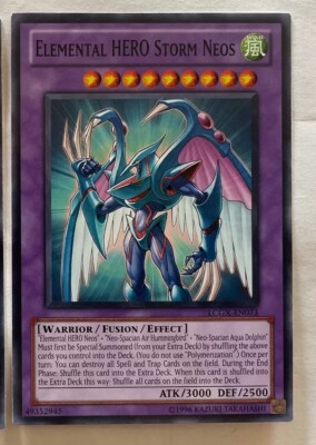 Elemental HERO Storm Neos LCGX-EN073 Unlimited Yugioh Card Jaden Yuki NM-image
