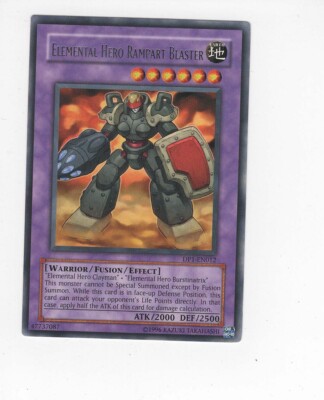 YUGIOH Yu-gi-oh. Elemental Hero Rampart Blaster DP1-EN012-image