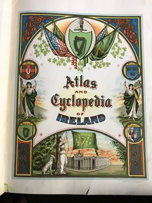 Atlas & Cyclopedia of Ireland P W Joyce HC 1900 Edition Good Condition-image