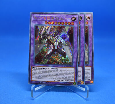 Yu-Gi-Oh! 3x Elemental HERO Nebula Neos [CT15-EN001] Secret Rare Ltd Ed NM-image