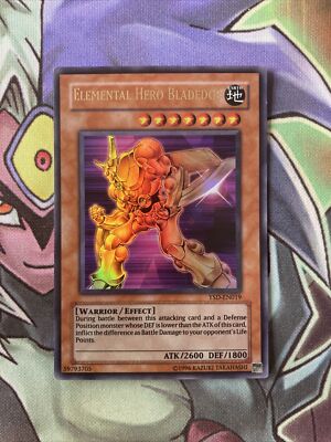 YSD-EN019 Elemental Hero Bladedge Ultra Rare UNL Edition NM Yugioh Card-image