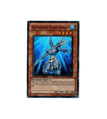 CT07-EN018 Elemental Hero Ocean SuperRare Limited Edition NM  Vintage Yugioh!-image