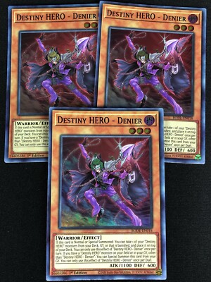 YUGIOH DESTINY HERO DENIER BODE-EN018 1ST SUPER X3 (NM)-image