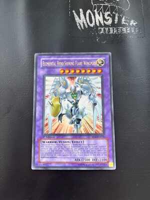 YUGIOH ELEMENTAL HERO SHINING FLARE WINGMAN ULTRA RARE EEN-EN036 1ST EDITION-image