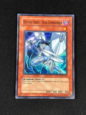 YUGIOH DESTINY HERO DISK COMMANDER WC07-EN003 SUPER HP/CREASES-image