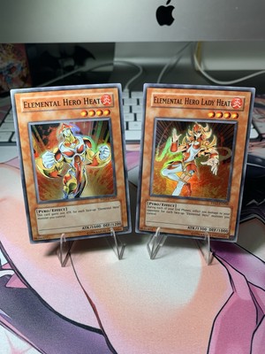 Elemental Hero Heat PP02-EN007 & Elemental Hero Lady Heat PP02-EN008|Super Rare|-image
