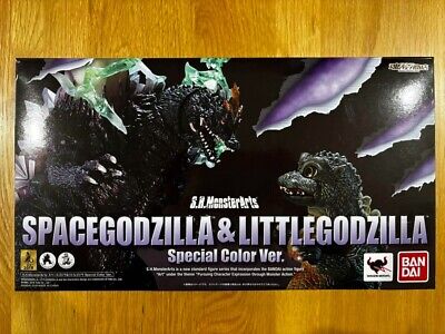 S.H.MonsterArts Space Godzilla & Little Godzilla Special Color Figure BANDAI-image