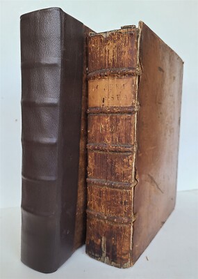 1729-1740 HOMER ILIAS & ODDYSEA 2 VOLUMES antique w/ MAPS ENGLISH & GREEK TEXT-image