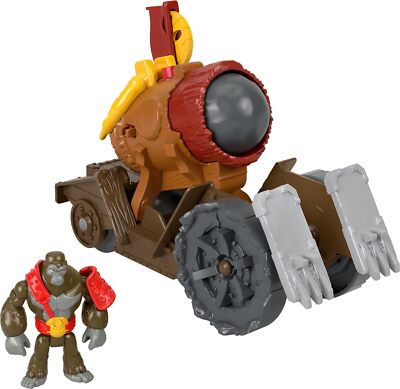 Fisher-Price Imaginext Preschool Toys Gorilla Cannon Launcher 4-Piece... -image
