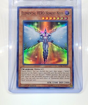 Ya-Gi-Oh! Elemental HERO Honest Neos (LED6-EN019) Magical Hero 1st Ed Pack Fresh-image