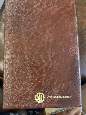 Vintage PTL Club Counselors Edition BIBLE Genuine Leather KJV Red Letter-image