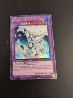 Yugioh Elemental HERO Absolute Zero BLHR-EN065 Ultra Rare 1st Ed NM-image