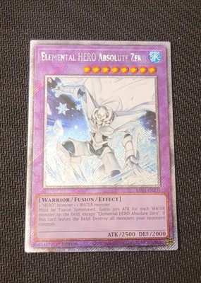 YGO Elemental HERO Absolute Zero Platinum Secret 1st Ed NM Bonanza RA03-EN231-image