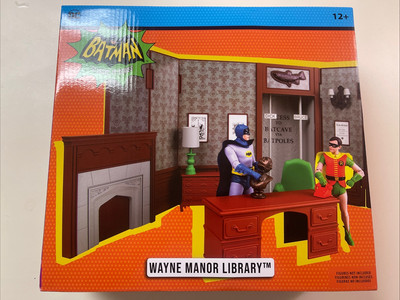 McFarlane Toys - DC Retro Wayne Manor Library (Batman 66') Playset -image
