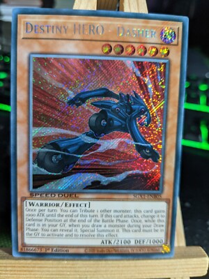 Destiny Hero Dasher Secret Rare SGX1-ENB05 NM Yugioh Card-image