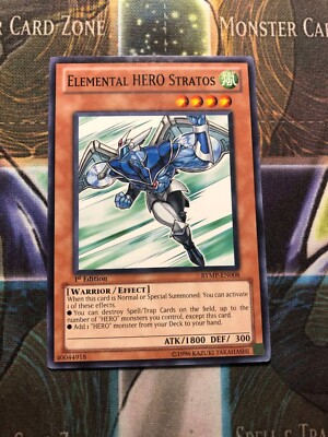*** ELEMENTAL HERO STRATOS *** 1ST EDITION RYMP-EN008 YUGIOH!-image