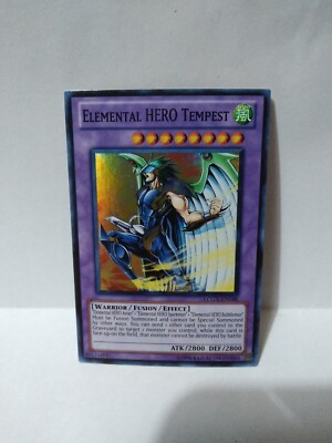 Yugioh - Elemental HERO Tempest (Super Rare) (Unlimited) - LCGX-EN048 nm to mint-image