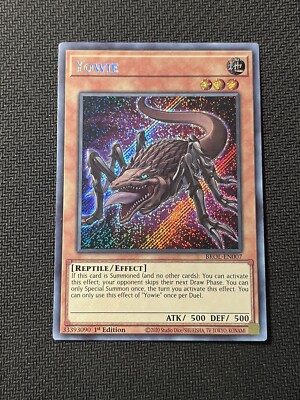 Yugioh - Yowie Secret Rare 1st Edition - BROL-EN007 NM Holo Bleed Error-image