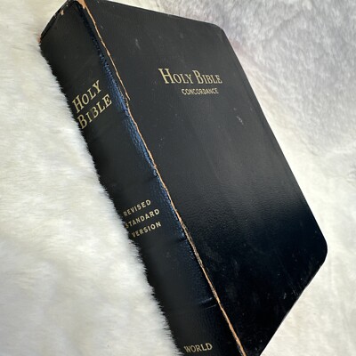 The Holy Bible Revised Standard version, RSV Concordance World Pub. 1962 Leather-image
