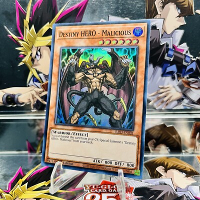 Yugioh Destiny HERO - Malicious RA03-EN001 Super Rare 1st Ed Near Mint-image