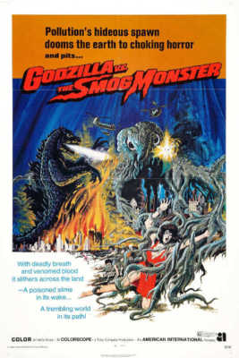 1971 GODZILLA VS. THE SMOG MONSTER VINTAGE HORROR MOVIE POSTER PRINT 54x36 9 MIL-image