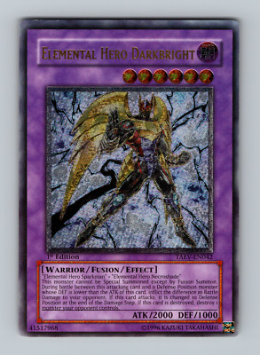 Elemental Hero Darkbright 1st Ed Ultimate Rare NM Near Mint Yugioh 2007-image