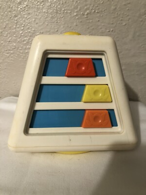 1977 Fisher Price Squeeze Activity Toy w/ Sound -  - Rare Vintage Toy 1970s-image