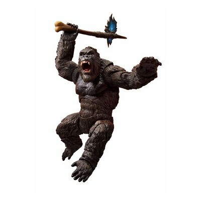 Used S.H. Monster Arts Kong From Godzilla Vs. 2021 Approx. 145Mm Pvc Abs Painted-image
