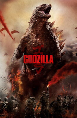 72485 GODZILLA Movie 2014 Gojira Wall 16x12 POSTER Print-image