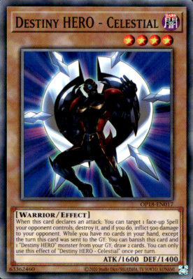 DESTINY HERO - CELESTIAL OP18-EN017 COMMON YuGiOh-image