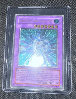 Elemental Hero Aqua Neos Ultimate Rare 1st POTD-EN031 Heavy Play Yugioh-image