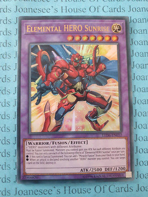 LED6-EN012 Elemental HERO Sunrise Ultra Rare Yu-Gi-Oh Card (Unl) New-image