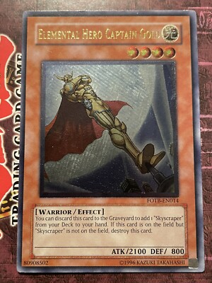 Elemental Hero Captain Gold - FOTB-EN014 - Ultimate Rare - Unlimited - LP/MP-image