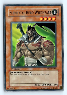 Yu-Gi-Uh Elemental Hero Wildheart #EEN-EN008 Elemental Energy tcg LP-image