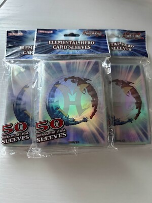 KONAMI OFFICIAL YUGIOH ELEMENTAL HERO CARD SLEEVES (DECK PROTECTORS) 50ct-image