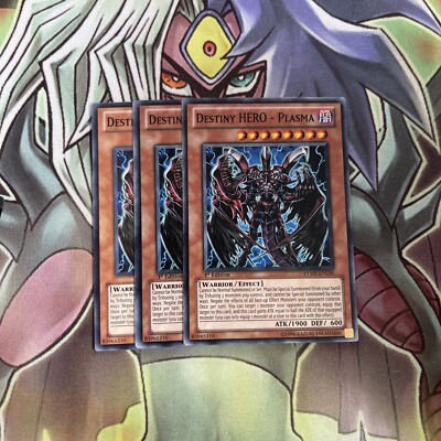 RYMP-EN036 x3 Destiny HERO - Plasma Common Excellent Conditon Yugioh-image