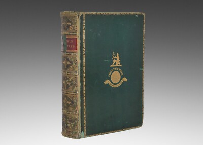 Antique Leather Bound – Ice World Adventures by James Mason with Maps c.1876-image