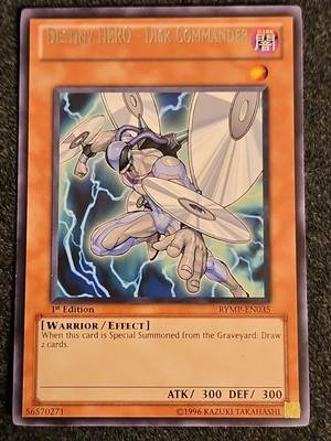 *Misprint* Destiny HERO - Disk Commander - RYMP-EN035 - Rare - 1st NM Nameshift-image