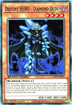 YGO SGX1-ENB03 C Destiny HERO - Diamond Dude SGX1-ENB03 Yu-gi-oh-image