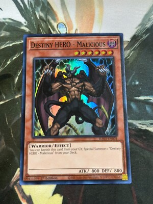 Yugioh Destiny HERO - Malicious Super Rare RA03-image