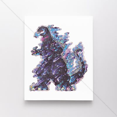 Takashi Murakami Godzilla Canvas Art Poster Print-image