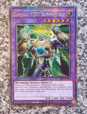 Yugioh RA03-EN153 Elemental HERO Thunder Giant QCSR 1st Edition MINT-image