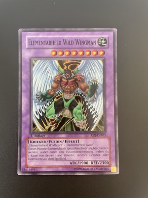 Yu-Gi-Oh! Elemental HERO Wild Wingman [1st Edition] EOJ-EN035 Very Good-image