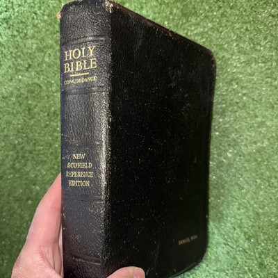 Holy Bible KJV Concordance New Scofield Reference Edition 1967 Oxford Black-image