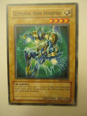(x1) Elemental Hero Sparkman TLM-EN004 Light Card Yu-Gi-Oh (JB-63)-image