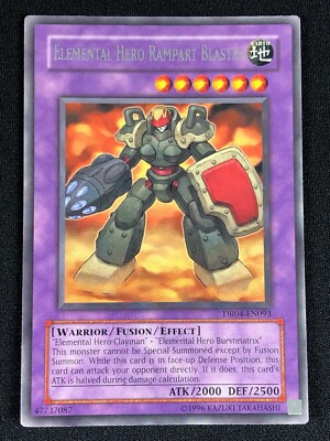 YUGIOH ELEMENTAL HERO RAMPART BLASTER DR04-EN093 RARE (NM)-image