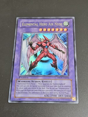 Elemental HERO Air Neos STON-EN034 Set Ultra Rare 1st Edition NM Yu-Gi-Oh Card-image